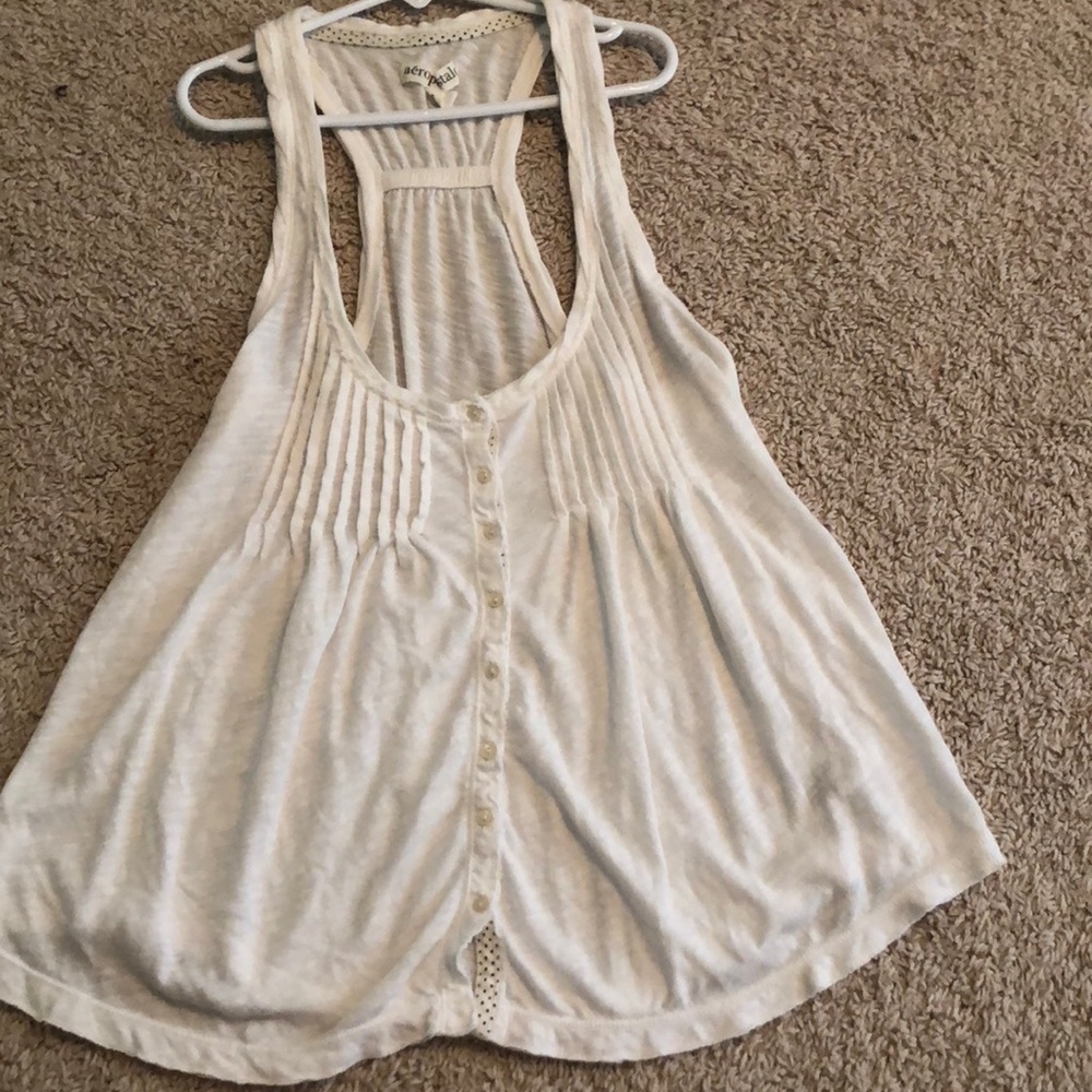 White Aéropostale tank top